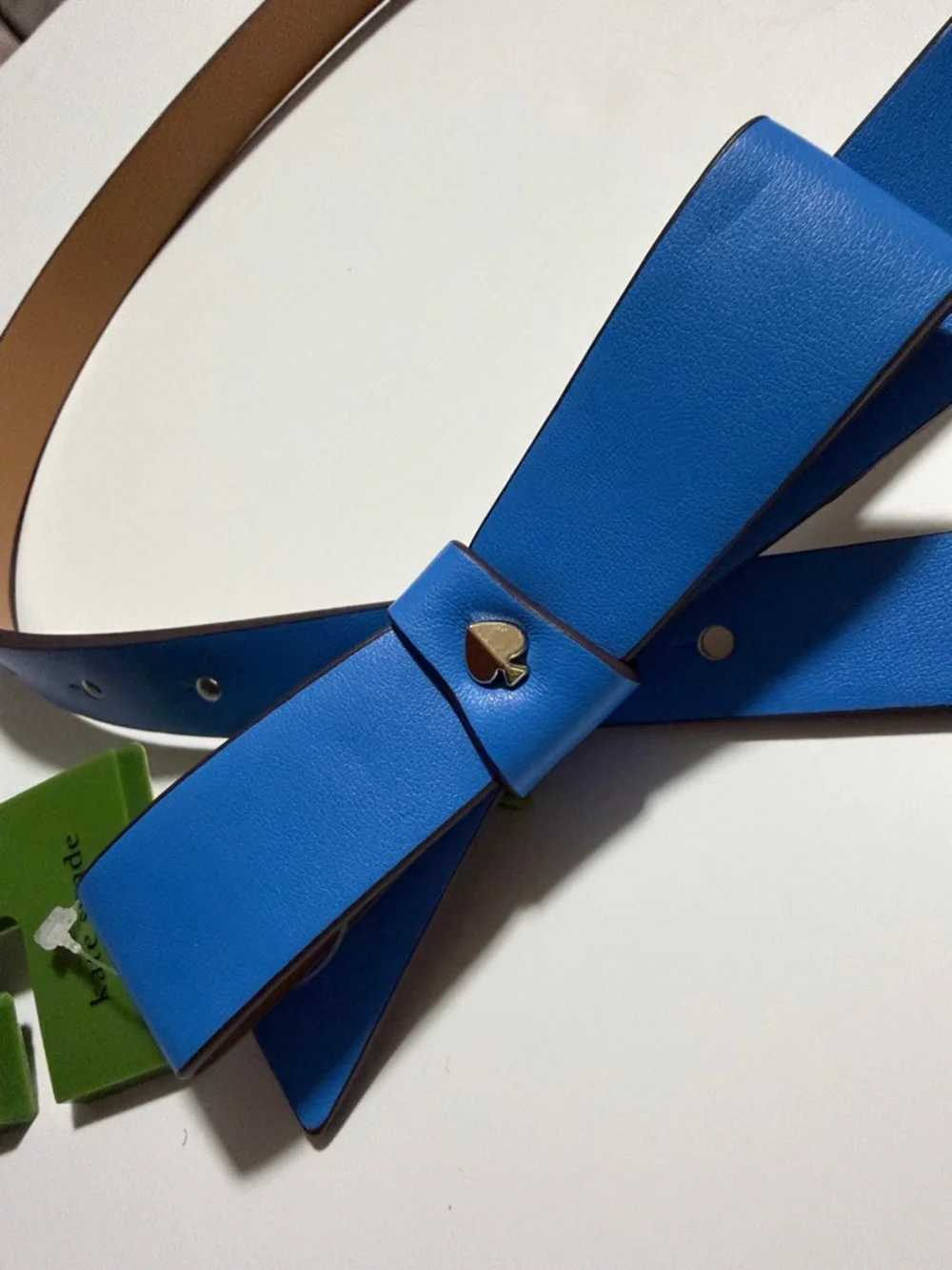 Kate Spade bow belt with spade size S